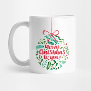 Merry Christmas Bauble Mug